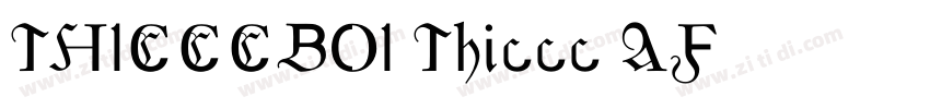 THICCCBOI Thiccc AF字体转换